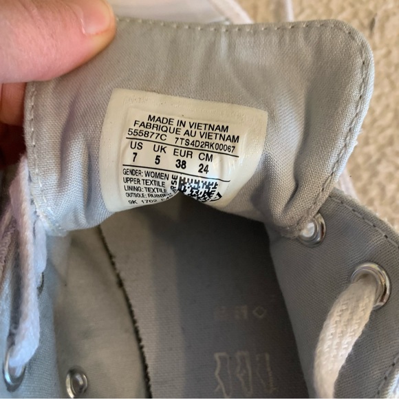 Converse All Star powder blue plaid sneakers - Picture 7 of 10